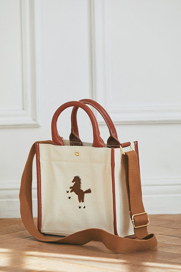 ONE POINT EMBROIDERED TOTE BAG”｜seventen